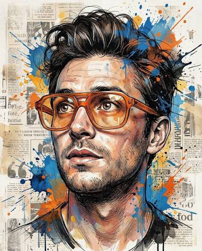 Pop Art Splatter Portrait