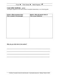 analyze character motivation lesson plans worksheets