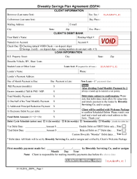 fillable online biweekly savings plan agreement bspa the