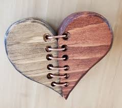 Steampunk Mended Heart Etsy In 2021 Wooden Hearts Wooden Hearts Crafts Wooden Hearts Diy