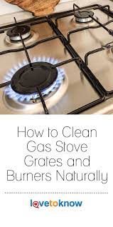 Fill a shallow pan with half water and half vinegar. How To Clean Gas Stove Grates And Burners Naturally Lovetoknow Clean Gas Stove How To Clean Gas Stove Clean Gas Stove Grates