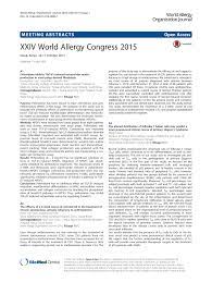 Treatment of tobacco use disorder. Xxiv World Allergy Congress 2015 Topic Of Research Paper In Clinical Medicine Download Scholarly Article Pdf And Read For Free On Cyberleninka Open Science Hub