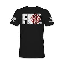 Fire Fighter Gift, Firefighter Maltese Shirt, Firefighter Shirt,  Firefighter Apparel, First Responder, USA Flag, Firefighter T-shirt