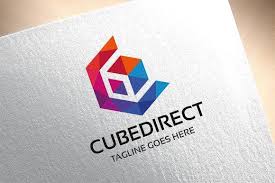 cube direct logo by tkent on creativemarket logo design typography graphic design logo typography logo