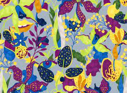 Neon skull floral pattern print quilt each quilt features a premium polyester print for beautiful color vibrancy, even after washing. Abstract Neon Floral Pattern By Mariia Seamless Repeat Royalty Free Stock Pattern Patternbank