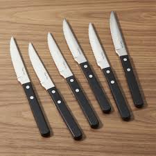Robert Welch Bistro Steak Knives Set Of 6 Reviews Crate And Barrel Steak Knives Steak Knife Set Robert Welch