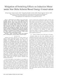 Pdf Mitigation Of Switching Effects On Induction Motor