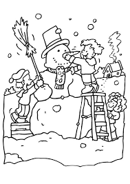 Schneemann mit schal und hut ausmalen. Malvorlage Schneemann Bauen Kostenlose Ausmalbilder Zum Ausdrucken Bild 6546