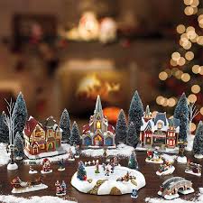 Enter a location to see results close by. 34 Piece Table Top Christmas Village Scene With Lights And Music Costco Uk Christmas Tree Village Christmas Decorations Light Up Christmas Decorations