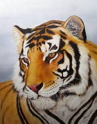 Oil Painting Tiger David Drousiotis Tiger Painting Leopard Painting Tiger Art