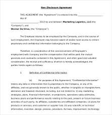 Non Disclosure Agreement Templates 11 Free Word Pdf Samples Non Disclosure Agreement Agreement Disclosure