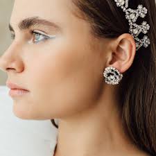 Link Bridal Earrings by Maria Elena Headpieces