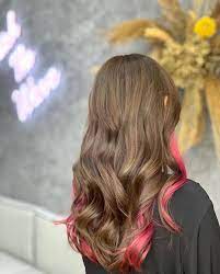 Stand Out From The Crowd With This Vibrant Contrast Between Brown And Red Created By Stylist Number76 Stephanie At Tower D 18 Parc Place Scbd Jakarta