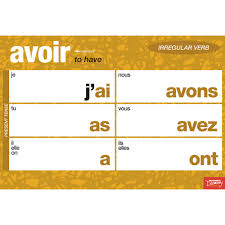 essential irregular french verbs chart set