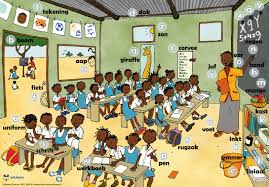 praatplaat school afrika visit www emilieslanguages com or https www facebook com emilieslanguages school illustration back to school art african theme
