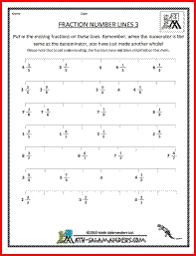 Fraction Number Line Sheets Math Fractions Fractions Math Worksheets