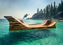 How do you make an electric skateboard? Floating Skateboard Ramp Installed On Lake Tahoe For Bob Burnquist