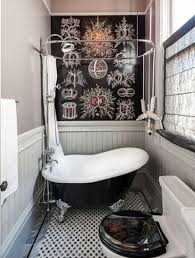 Choosing a mounted sink instead of a full vanity allowed space for a garbage can and small storage stool that can tuck behind the sink, as well as towel hooks just outside the shower door. 19 Tiny Bathroom Design Ideas Small Apartment Bathroom Funky Bathroom Bathroom Interior