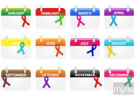 Cancer awareness months the month of may is recognized nationally each year as brain tumor awareness month. What Health Awareness Month Is It Here S A Calendar Myria Health Awareness Months December Awareness Month Health Awareness