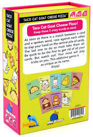 Each of these cards requires a fun extra step toward securing the victory. Taco Goat Cheese Pizza Hurley Burley Toys