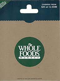 If you don't have a prime membership and aren't looking to subscribe, this is a good option, since the card. Amazon Com Whole Foods Market 25 Gift Card Gift Cards