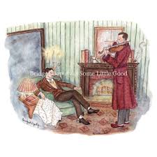 A Study in Scarlet Art Print, Sherlock Holmes Watercolor Illustration - Etsy