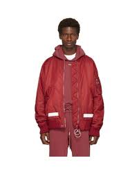 Off White C O Virgil Abloh Synthetic Red Arrows Bomber Jacket For Men Lyst