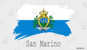 Музей «маранелло россо» (коллекция «феррари»). San Marino Flagge Auf Weissem Hintergrund Foto Vorratig Crushpixel