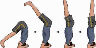 Cara melakukan sikap lilin tersebut dapat dilakukan dengan perorangan maupun berpasangan. Variasi Gerak Spesifik Handstand Guling Depan Dan Guling Belakang