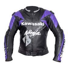 Kawasaki Ninja Motorbike Racing Genuine Leather Jacket Biker Leather Genuine Leather Jackets Motorbike Jackets