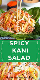 Spicy Kani Salad Recipe Recipe Spicy Crab Salad Recipe Spicy Lunch Crab Salad Recipe