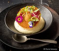 œuf Mollet Croustillant Polenta Et Tuile De Parmesan Recette Recette Gastronomique Recette Recettes De Cuisine
