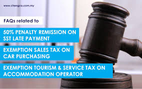 For supplementary cardholders, the annual fee is at rm30. Faqs Related To 50 Penalty Remission On Sst Late Payment Exemption Sales Tax On Car Purchasing And Exemption Tourism Service Tax On Accommodation Operator Cheng Co