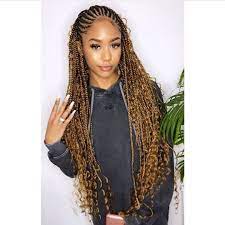 Nigerian Braids Gang On Instagram Ameliamonet Braidbarldn Black Girl Braided Hairstyles Braids With Curls Hair Styles