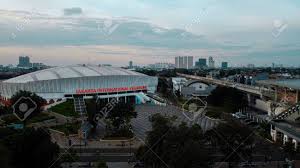 Jakarta international velodrome is constructed for the 18th asian games in august 2018. Jakarta Indonesia March 8 2020 Aerial View Jakarta International Velodrome Building Is A Building For Bicycle Competition A Sporting Facility Located At Rawamangun East Jakarta Stock Photo Picture And Royalty Free Image Image 142235520