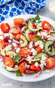 Greek Salad Is So Refreshing And Tasty Recipe Greek Salad Recipes Salad Recipes Healthy Dinner Healthy Dinner Salads