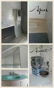 Avant Apres La Nouvelle Salle De Bain Meuble Anthracite Mr Bricolage Reze Carrelage Et Faience Blanc Et Gris Beton Gedimat Les Salle De Bain Bains Salle