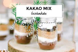 Weitere ideen zu mahlzeit, rezepte, mahlzeiten im einmachglas. Kakao Mix Im Mini Jar Lieblingsglas