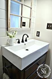Farmhouse Powder Room Reveal Stonegable Farmhouse Powder Room Bathroom Sink Decor Bathroom Farmhouse Style