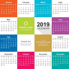 2019 Calendar Illustrator File Calendar Vector Vector Free Vector Free Download