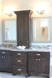 This easy diy bathroom cabinet tutorial will instantly make any vanity look like a custom piece for your next budget. 320 Sycamore Favorite Home From Parade Of Homes Bathroom Remodel Master Bathrooms Remodel Bathroom Decor