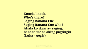 It can also be the best way to break the ice. Funny Pinoy Knock Knock Jokes 2021 Pinoy Corny Jokes