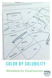 Use This Color By Solubility Worksheet To Help Students Learn Solubility Rules Chemistry Doesn T Teaching Chemistry Chemistry Worksheets Chemistry Activities