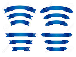 Conjunto De Cintas Vacias Azul Marino Con Lugar Para El Texto Banners De Vector En Blanco Para La Venta De Primavera Elementos De Diseno Para Productos Organicos Aislado En El Fondo Blanco