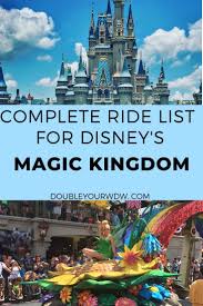 Magic Kingdom Complete Ride List Disney World Rides List Walt Disney World Rides Disney World Rides