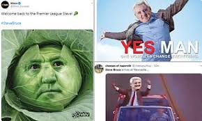 Being a radio dj was always my dream job when i was. Newcastle News Fans Poke Fun At Steve Bruce With Memes After Newcastle Confirm Appointment Daily Mail Online