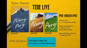 We did not find results for: Review Novel Tere Liye Pulang Pergi Pp Sastra Nation Youtube