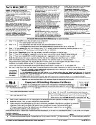 This document is usually used for the. 2013 Form Irs W 4 Fill Online Printable Fillable Blank Pdffiller