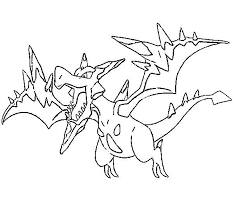 Coloring Page Mega Evolved Pokemon Mega Aerodactyl 142 142 Pokemon Coloring Pages Coloring Pages Pokemon Coloring