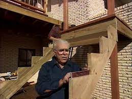 Treads are the horizontal deck boards of each step.; How To Add Stairs To Your Deck How Tos Diy